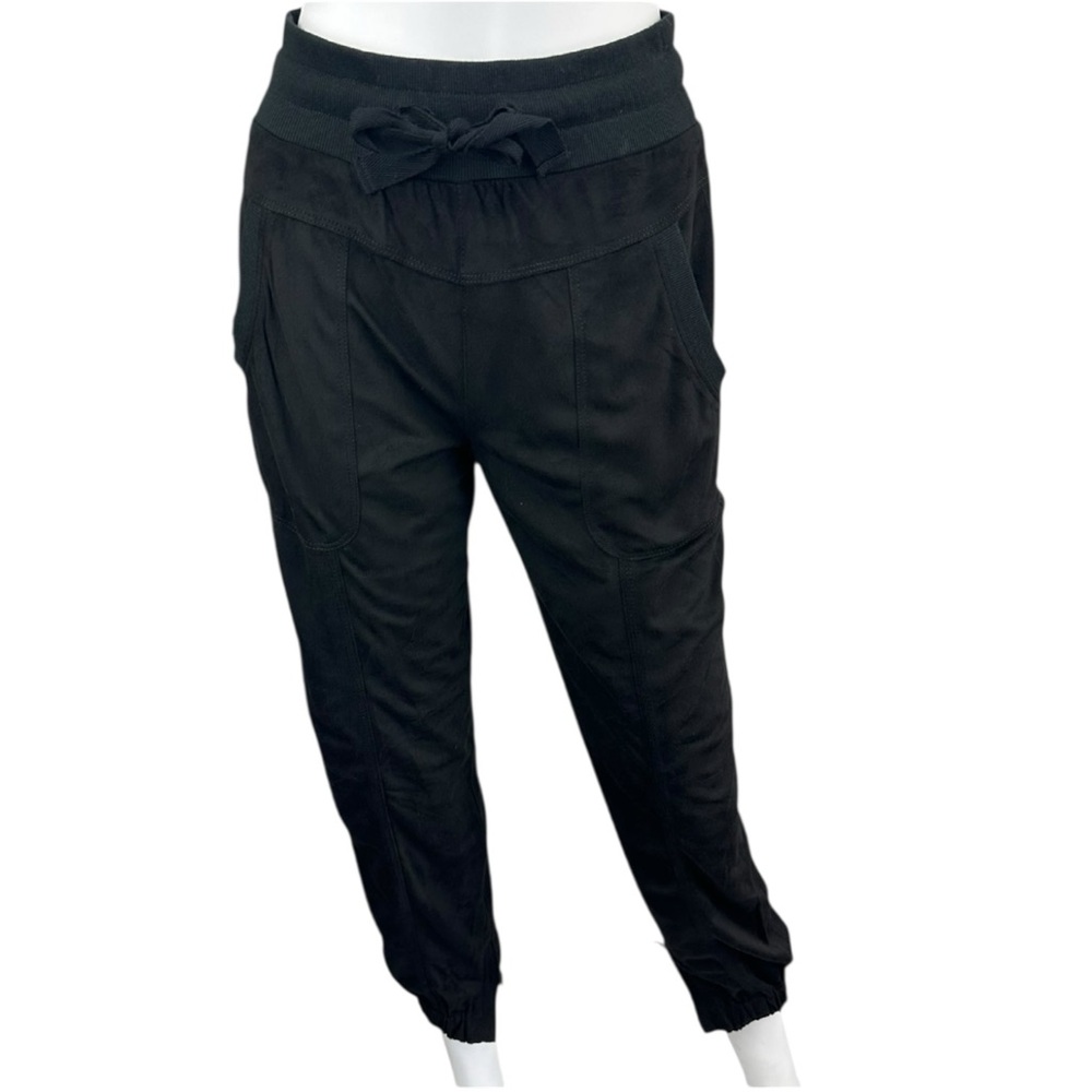 Marrakech Black Vegan Suede Joggers Size XS